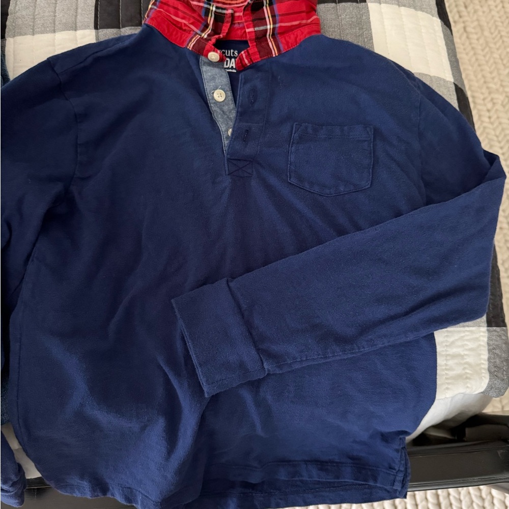 Crewcuts Blue Rugby Style Shirt